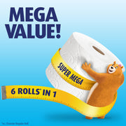 Ultra Soft Wide Bathroom Tissue - 6 Jumbo Rolls 221 Sheets by Charmin – 6 Count (Pack of 1), Paper, white, Pack of 6, Model 6319219
