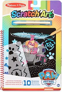 Melissa & Doug PAW Patrol Scratch Art Pad - Skye Colour Reveal Travel Activity Pad