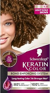 Schwarzkopf Keratin Color® 6.33 Light Gold Brown Permanent Hair Dye