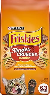 Purina Friskies Dry Cat Food, Tender & Crunchy Combo - 6.3 lb. Bag