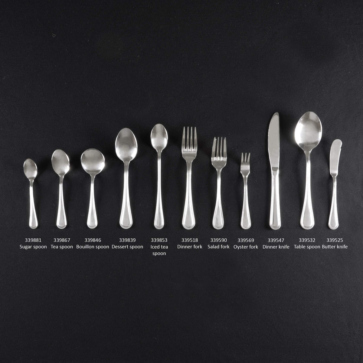 Flatware-Legend stainless steel dinner fork by Thunder Group – Stainless Steel, Silver, Pack of 12, Model SLGD006