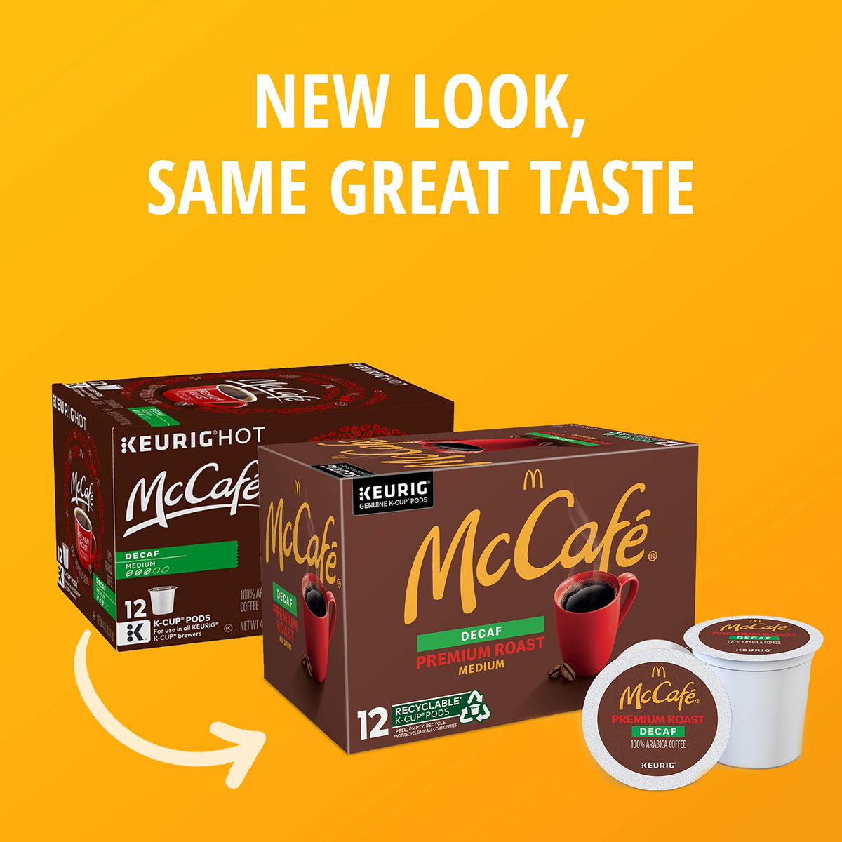 McCafé Decaf Premium Medium Roast K-Cup Coffee Pods (12 Pods) by McCafe – 12 Count (Pack of 1)