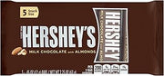 HERSHEY'S Milk Chocolate with Almonds Snack Size 5 x .45 oz (2.25 oz)