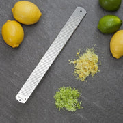 All-Stainless Steel Lemon Zester Tool by Microplane – 1 - Pack, Silver, Model 40001E