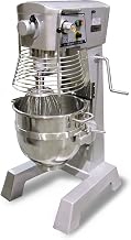 Omcan 17836 Commercial 30QT Mixer with Guard 3 attachments and timer ETL