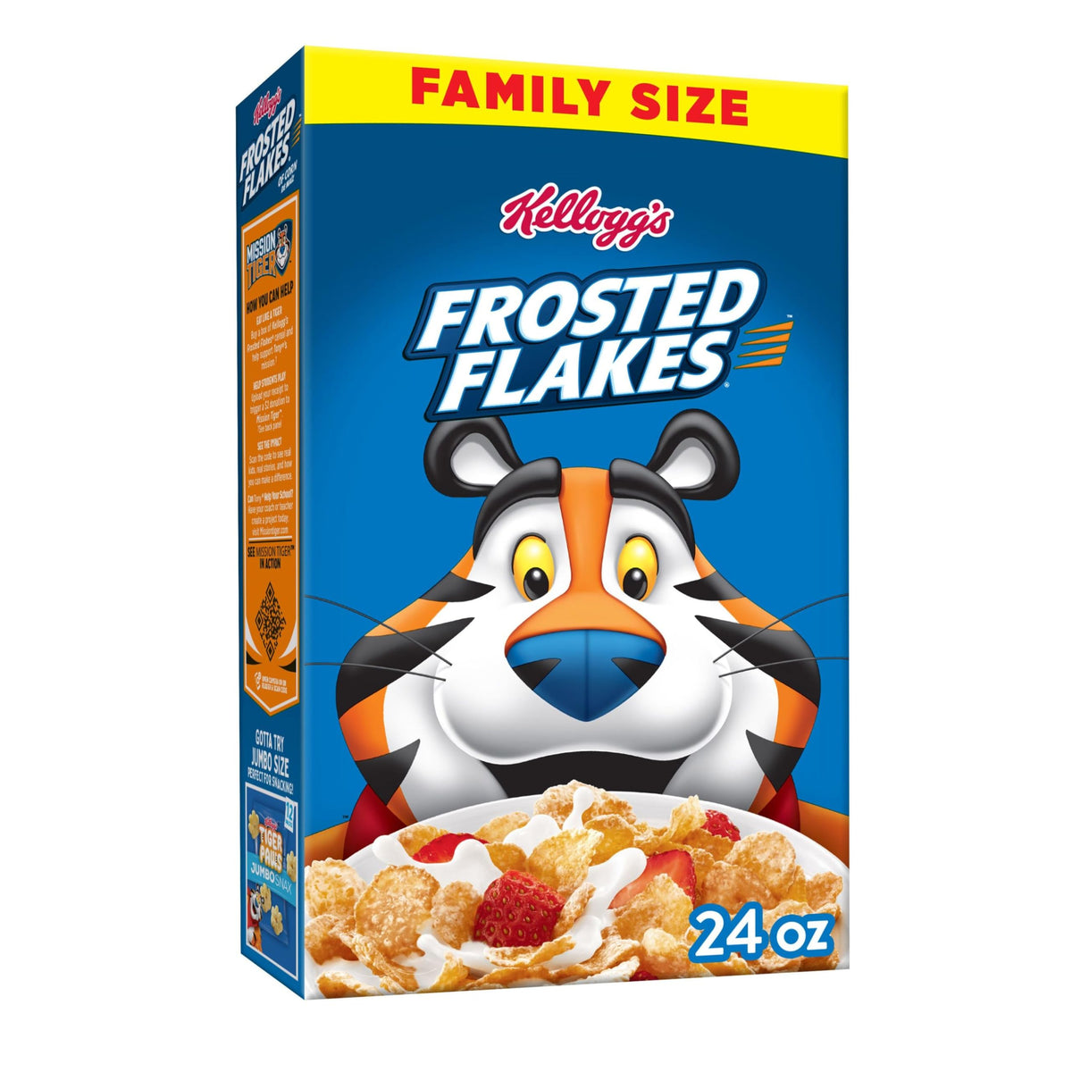 Kellogg's Frosted Flakes Original / 24 Ounce (Pack of 1) / BLUE Cold Cereal