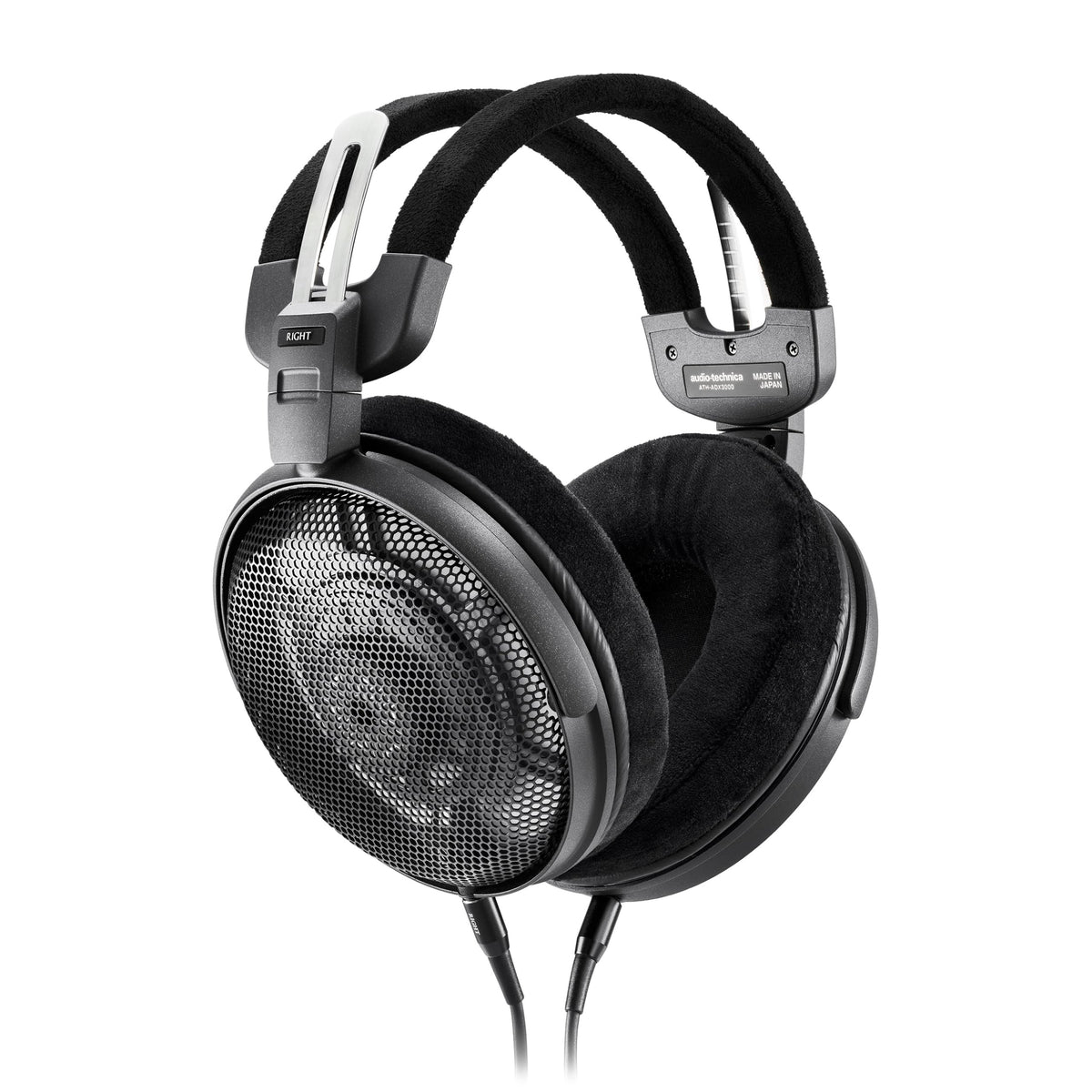 Dynamic Headphones by Audio-Technica – One Size, Stainless Steel, Black, Model ATH-ADX3000