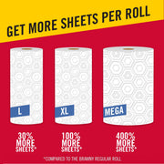 Brawny 1 / 1 Rolls (240 Sheets each) / White Paper Towels