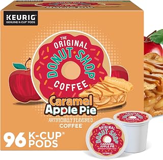 The Original Donut Shop Caramel Apple Pie Coffee, Keurig K-Cup Pod, Light Roast, 96 Count