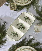 Holiday Carved Divided Dish by Lenox – 1 Count, 24 fluid_ounces, Porcelain, Multicolor, Model 899166