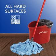 Microfiber Cloth Mop & QuickWring Bucket with Extra Refill by O-Cedar – 2 Piece Set, Plastic, Model O-Cedar Microfiber Cloth Mop & QuickWring Bucket with Extra Refill, 2 Piece Set
