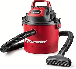 Vacmaster DVOM202P 1101 2.5-Gal 20V Cordless Portable Wet/Dry Vac Red