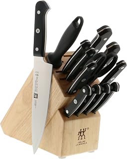 HENCKELS ZWILLING Gourmet 14-pc Knife Block Set, Natural Block