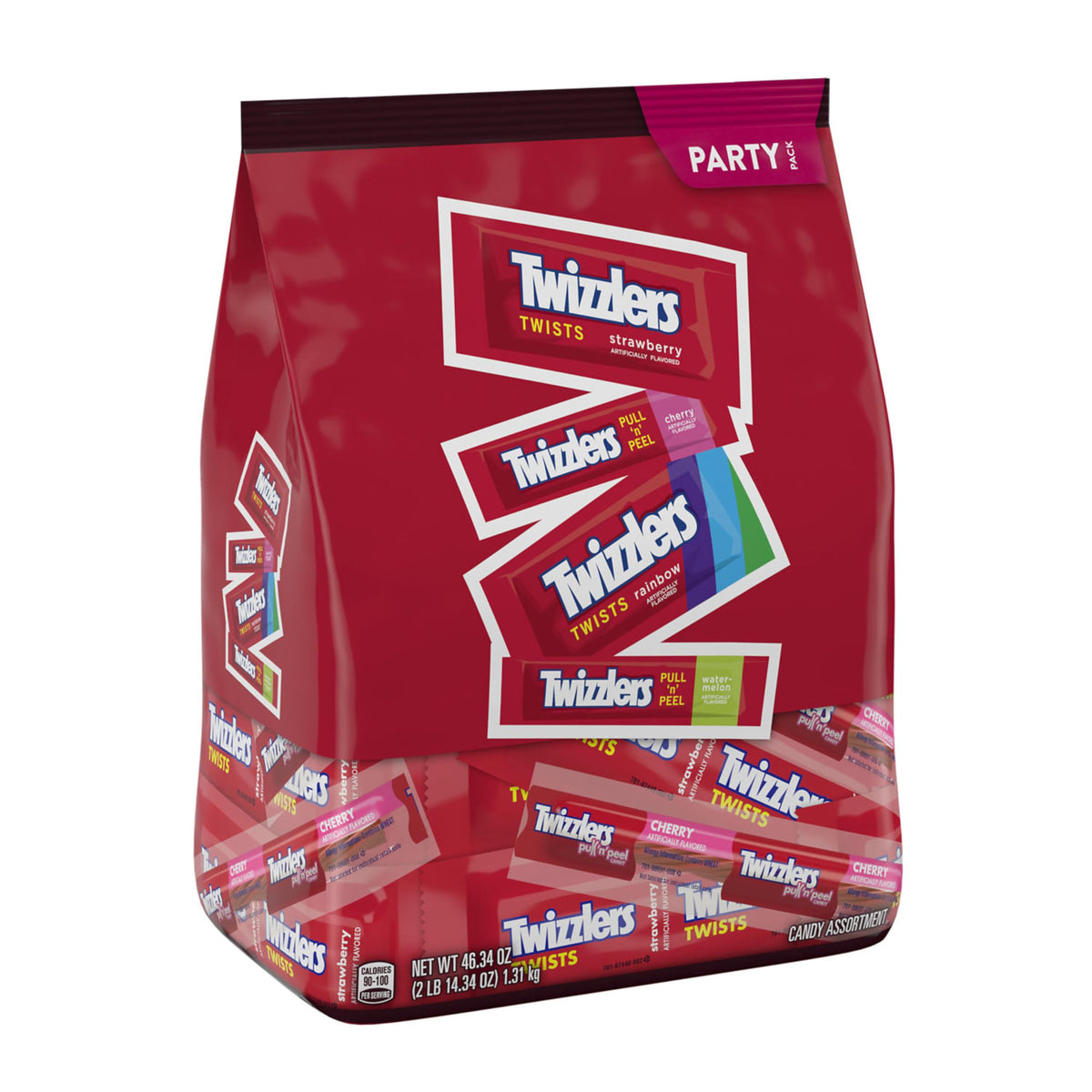 Assorted Flavored Licorice Style by Twizzlers – 46.34 Ounce (Pack of 8), Assorted, Pack of 8, Model 10034000944795