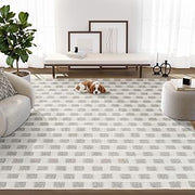Abani Luca Collection Grey Area Rug, 8' x 10' – Solid Design, Non-Shedding, Easy to Clean, Durable for Living Rooms, Bedrooms & Offices, Pet & Kid Friendly