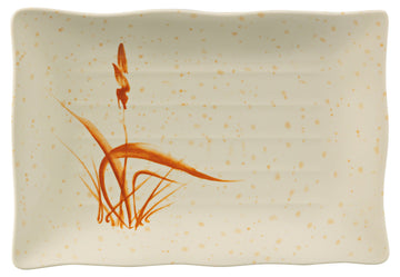 Orchis Rectangular Plate by Yanco – Large, Melamine, Pack of 36, Model OR-2414