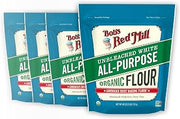 Bob's Red Mill Organic All Purpose Unbleached Flour, 3lb (4 Pack)