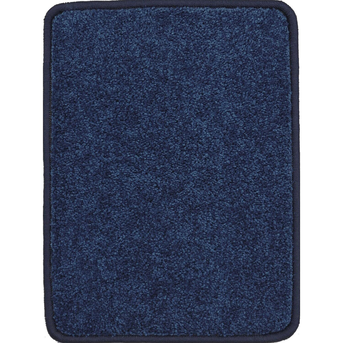 Endurance Solid Colored Area Rug in Color Midnight Sky by Joy Carpets – 4' x 6' (Rectangular), Polyester, Midnight Sky, Model 80N-03