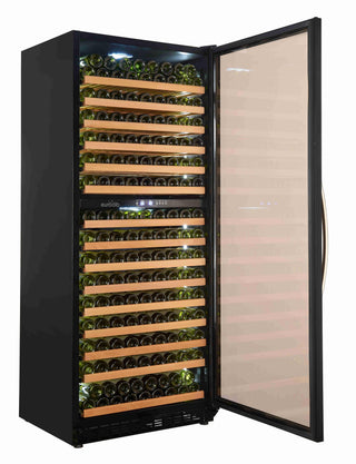 Commercial Wine Cooler by Eurodib – Beech Wood, Black, Model USF328D