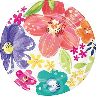 Creative Converting Spring Floral Dessert Plates, 8 ct