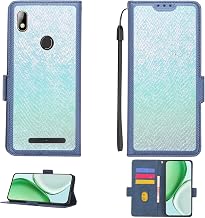 Case Compatible for Epik One Excalibur LTE X547 Phone Case Flip Cover [with Tempered Glass Screen Protector][RFID Blocking] HCSP-L