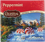 Celestial Seasonings Peppermint Herbal Tea - 40 bags per pack - 6 packs per case.6