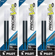 PILOT Precise V10 RT Ink Refills for Bold Retractable Pens, 1.0 mm, Black Ink, 3 Pack