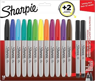 Sharpie Fine Point Permanent Marker Set - 12 Assorted Fine Point Markers plus 2 Ultra Fine Point Markers