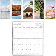 Blueline 2025 Essential Monthly Two-Year Pocket Planner, January 2025 to December 2026, Stitched Binding, 6.5" x 3.5", Assorted Designs (CA424.ASX-25)