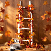 DearHouse Maple Leaf Garland, 5.9 Feet Per Piece, 2 Pack, Orange
