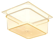 Carlisle FoodService Products Half Size (Pack of 1) / Amber / 6" Deep Storage & Transport