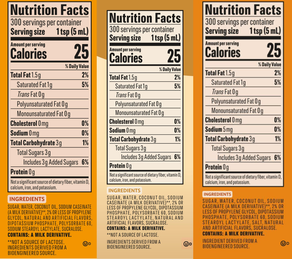 Coffee Mate Pumpkin Spice, Caramel, Crème Brûlée / 50.7 Fl Oz (Pack of 3) / 3 Coffee Creamers
