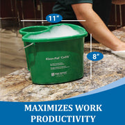 Kleen-Pail Commercial Cleaning Caddy System by San Jamar – 0.0 ounces, Plastic, Green, Model KP500
