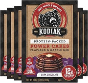 Kodiak Cakes Protein Pancake Power Cakes, Flapjack and Waffle Baking Mix, Dark Chocolate, 18 Ounce (Pack of 6)