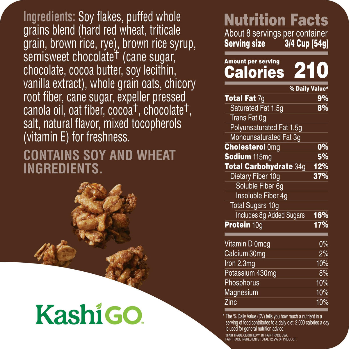 GO Protein Cereal by Kashi – 16 Ounce (Pack of 4), Pack of 4, Model 00018627115823