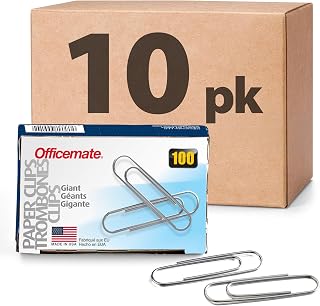 Officemate Giant Paper Clips, Box of 100 Clips Each (99914) (Pack of 100)