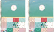 Mead Spiral Notebooks, 1-Subject College Ruled Sail Away Colorblock, 2 Pack