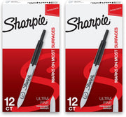 Sharpie 12-Count (Pack of 2) / 12 Count Black / Black Permanent Markers