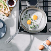 Industry 5 Nanotouch 9.5 Inch Fry Pan by Demeyere – 9.5-inch, 5-Ply Stainless Steel, Stainless Steel, Model 1034626
