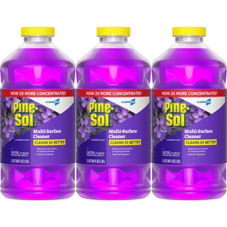 CloroxPro Pine-Sol Multi-Surface Cleaner, All Purpose Cleaner, Lavender Clean, 80 Fluid Ounces, Pack of 3 (Package May Vary)