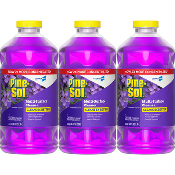 CloroxPro Pine-Sol Multi-Surface Cleaner, All Purpose Cleaner, Lavender Clean, 80 Fluid Ounces, Pack of 3 (Package May Vary)