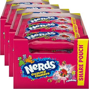 Nerds Gummy Clusters Candy,Rainbow,Crunchy and Gummy,3 oz,(Pack of 48)