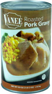 Roasted Pork Gravy by VANEE – 50 Ounces, Pack of 12