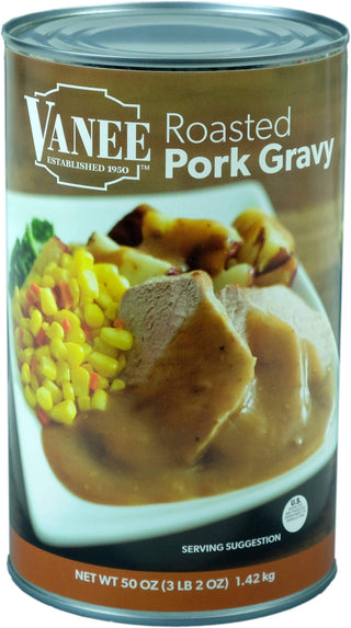 Roasted Pork Gravy by VANEE – 50 Ounces, Pack of 12