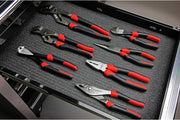 7 Pc. Mixed Plier Set by GearWrench – Alloy Steel, Black & Red, Model 82108