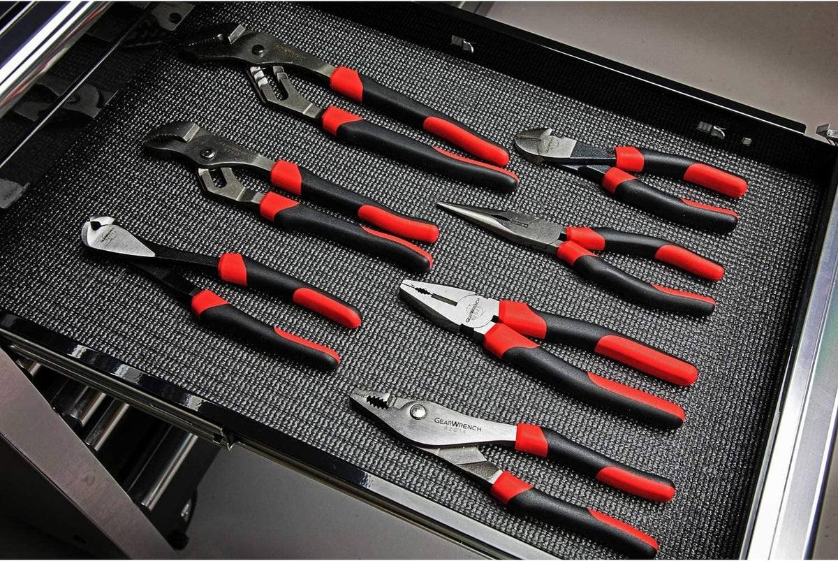 7 Pc. Mixed Plier Set by GearWrench – Alloy Steel, Black & Red, Model 82108