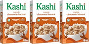 Kashi Breakfast Cereal, Organic, Whole Grain, Cinnamon Harvest, 18oz Box (1 Box) (Pack of 3)