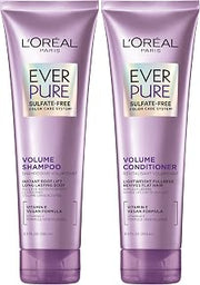Volume Sulfate Free Shampoo and Conditioner for Color-Treated Hair, EverPure, 8.5 Fl Oz (Set of 2)