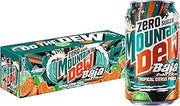 Mountain Dew Baja Cabo Citrus Zero Sugar 12 Fl Oz Cans (Pack of 12)