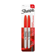 Permanent Markers by Sharpie – 2 Count (Pack of 1), Plastic, Red, Model 1765450